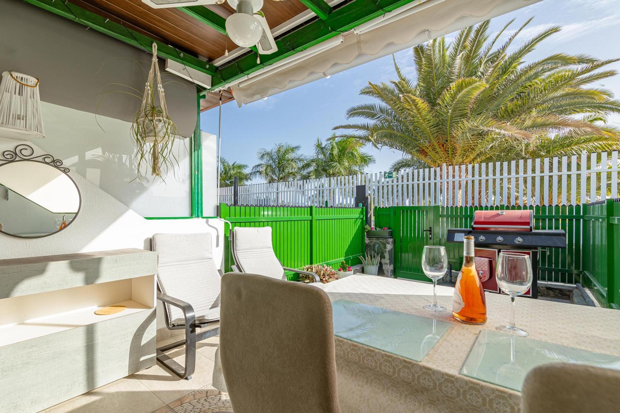 Andrea'S Bungalow, Garden, Barbecue And Pool! San Bartolomé Buitenkant foto